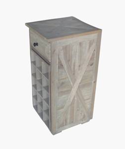 Table d'appoint pour salon en bois d'acacia avec 1 tiroir coulissant - Product Image 3