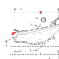 Ensemble de phares avant de voiture OEM adapté aux modèles SAIC MG ZS MG HS MG4 Mulan MG5 MG6, pièces d'éclairage automobile de haute qualité 10230145