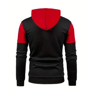 Sudadera con Capucha Personalizada con Múltiples Paneles y Cremallera para Hombre, Sudadera Informal de Invierno de Forro Polar y Algodón, Impresión de Logotipo OEM - Product Image 5