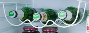 Porte-bouteilles décoratif en métal blanc de style nordique à fixer sous étagère, étagère de rangement en fer pour cuisine et bar modernes, utilisation OEM - Product Image 5