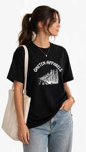 เสื้อยืดผู้หญิงฤดูร้อน สีกรมท่า ผ้าฝ้ายนุ่ม สวมใส่สบาย แขนสั้น ระบายอากาศได้ดี คุณภาพสูง ปรับแต่งได้ ONE TEN Apparels 180 กรัม พร้อมโลโก้ - Product Image 2