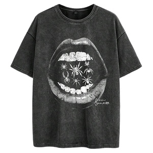 Camisetas de Manga Corta para Hombre, de Secado Rápido, Cuello Redondo, Lisas, Teñidas, Ecológicas, con Estampado Paisley, Estilo Deportivo, con Logotipo Personalizado - Product Image 1