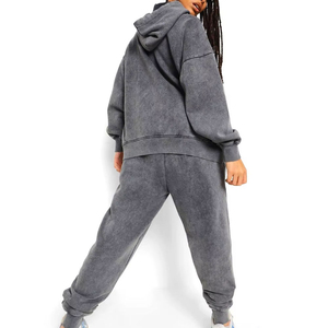 Solid Color Women Tracksuit Jogging Wear Premium Material Comfortable Sportswear Stylish Women Tracksuit Set - Product Image 6