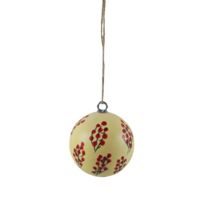 Boule décorative vintage à suspendre pour Noël, décoration intérieure avec perles, boule décorative pour arbre de Noël - Product Image 3