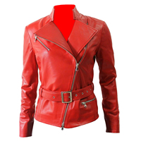 Blouson moto homme en cuir véritable marron, coupe ajustée, col montant zippé, ceinturé, pour automne-hiver, Zipro Industries 2026 Premium Nouveau