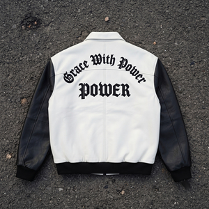Custom Embroidery PU <b>Leather</b> Bomber <b>Jacket</b> Men Streetwear Turn-down Collar Zipper <b>Leather</b> <b>Jackets</b> Men's - Product Image 2