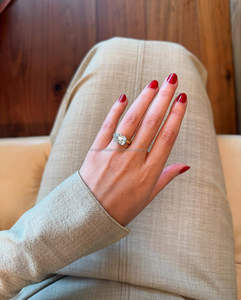 IGI/GIA Lab Grown Cut Diamond <b>Vintage</b> 14k Yellow Wedding/Engagement <b>Ring</b> Unisex Fine White <b>Gold</b> for Anniversary Party-Worthy - Product Image 1