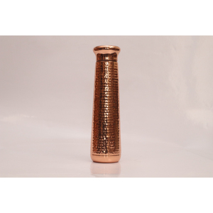 Pure Copper Water Bottle Handcrafted Hammered Finish for Natural Detox Immunity Booster and Luxury Home Office Drinkware - Product Image 1