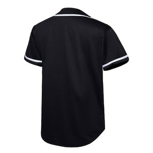 Uniformes Deportivos Personalizados al por Mayor, Jersey de Béisbol Sublimado con Botones en la Parte Delantera, Jersey de Béisbol de Color Sólido - Product Image 4