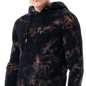 ชุดวอร์มผ้าฝ้ายระบายอากาศสองชิ้น ขายดี ลายพิมพ์แบบฟอกสี ชุดออกกำลังกายมีฮู้ดสำหรับผู้ชาย ชุดลำลองสำหรับเล่นกีฬาฤดูหนาว - Product Image 3