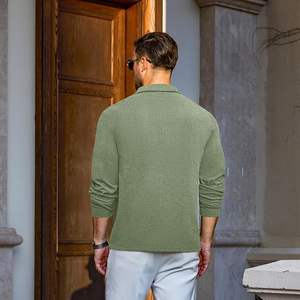 Camisetas Polo Casuales de Manga Larga para Hombre, Camisetas Térmicas Básicas con Cuello Clásico, Camisetas de Golf Sólidas - Product Image 4