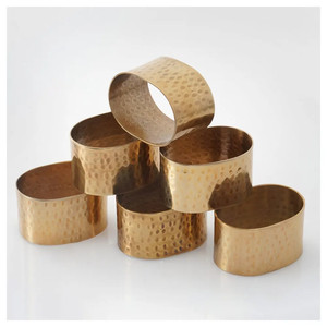 Anillo de Servilleta Clásico de Latón, Diseño Circular Decorativo para Mesa, Nuevo, en Stock, al Precio Más Bajo - Product Image 4