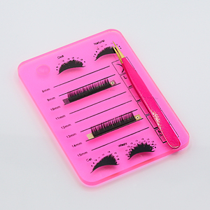 Plateau d'extension de cils de carte de cartographie de haute qualité Extensions de plateau de cils en acrylique réutilisables avec logo personnalisé - Product Image 3