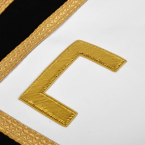Scottish Rite Apron Ankh Cross Hand Embroidery Gold Bullion Black Velvet Masonic Regalia Apron Freemason Lodge Custom Premium Em - Product Image 6