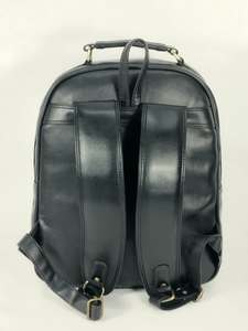 Sac à dos en similicuir avec poche avant et poignée supérieure - Product Image 4