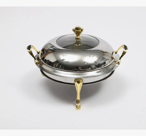 Trendy 14 Round Chafing Dish 2 Quart Stainless Steel <b>Buffet</b> Food <b>Warmer</b>, Round Chafer Set At Cheap Price - Product Image 3