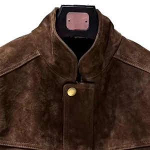 Nuevas Chaquetas de Cuero de Gamuza con Logotipo Personalizado RTS para Mujer, Producto de Moda, Chaqueta Vintage, Ropa Urbana, Prendas Exteriores Clásicas para Mujer - Product Image 4