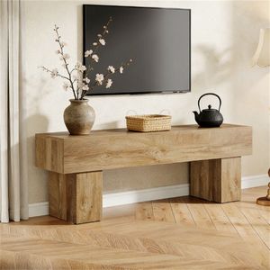Farmhouse Style TV Stand Media <b>Console</b> <b>Table</b> with <b>Storage</b> Desk for Sofa & Entrance Unique Design - Product Image 1