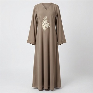 Thobe Thawb en gros, Abaya personnalisée, haut pour femmes grandes tailles, couleur personnalisée, élégant, longueur au sol, OEM, mode modeste - Product Image 1