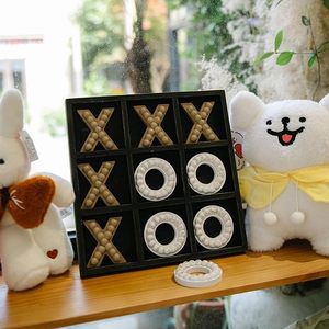 Tablero de Juego de Tres en Raya de Madera de Lujo, Hecho a Mano, Decorativo, Rompecabezas XO para Mesa de Centro, Hogar u Oficina - Product Image 2