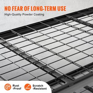 5-Tier Adjustable 2000 Lbs Capacity Heavy Duty Metal Garage Shelves Storage Shelving Unit Organizer <b>Wire</b> <b>Rack</b> Black 60"L" - Product Image 3