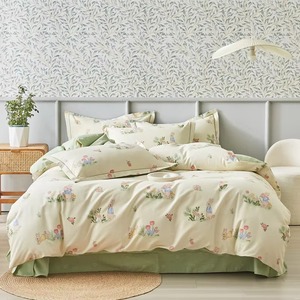 Parures de lit de luxe super chaudes avec motifs 3D de petites fleurs sculptées - Product Image 4