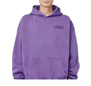 Sudadera con Capucha Unisex Personalizada de Felpa de Algodón de 400 g/m², Sudadera Corta Extra Grande de Felpa Francesa de 420 g/m² con Bordado 3D - Product Image 1