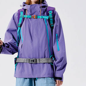 Trendy Custom Windbreaker Zip up Hoodie Outdoor Rainy Suit Windproof Lightweight Rain <b>Jacket</b> Multi Pocket OEM men's <b>jackets</b> USA - Product Image 5