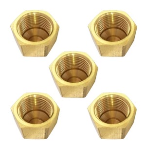 Tuerca ciega de latón con roscas métricas y en pulgadas, tapa de latón para aire acondicionado para conector de unión, personalizable - Product Image 5