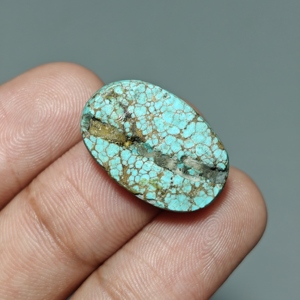 Turquesa Natural de Hubei, Cabujón Ovalado, Gema de Turquesa para Joyería, 22x15x4 mm. 12 Unidades E680 - Product Image 3