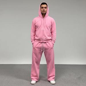 Chándal de Hombre con Capucha, Personalizado con Logotipo, Corte Regular, 100% Algodón Felpa, Alta Calidad, 2 Piezas - Product Image 1