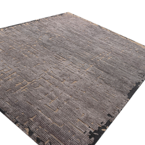 <b>Hand</b> <b>Tufted</b> Wool and Viscose Rust Rectangle <b>Rug</b> Premium Quality Handmade Area <b>Rug</b> - Product Image 2