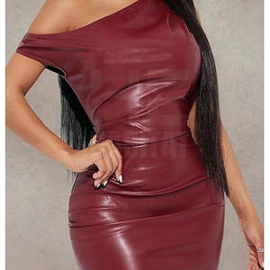 Vestido de Cuero Genuino de Diseño Clásico para Mujer, Material Suave y Duradero, Perfecto para el Trabajo, Casual y Fiestas - Product Image 5