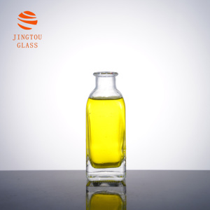 Bouteille en verre de petite capacité de 270 ml, bouteille en verre transparente carrée, adaptée aux liqueurs, aux vins de fruits et aux diffuseurs d'arômes - Product Image 5