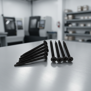 Tornillo para paneles de yeso PDC métrico/pulgadas, clase 8.8, acero al carbono, rosca fina/gruesa, punta de taladro, autoperforante, cabeza de platillo/trompeta, fosfatado - Product Image 1