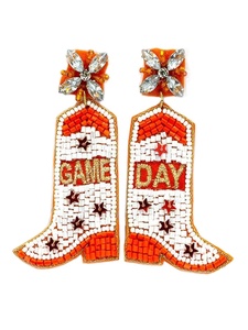 Game Day Designs Seed Beads Pendientes bordados Joyería navideña Pendientes festivos Aceptar diseño personalizado logo mujer ropa de fiesta - Product Image 5
