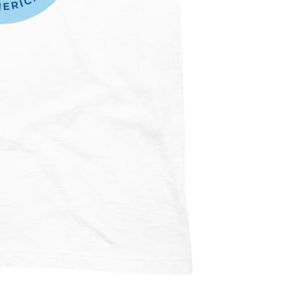 Camiseta Unisex Azul con Gráficos Blancos, Cuello Redondo, Algodón Suave, Manga Corta, Informal, para Uso Diario, Moda Urbana - Product Image 6