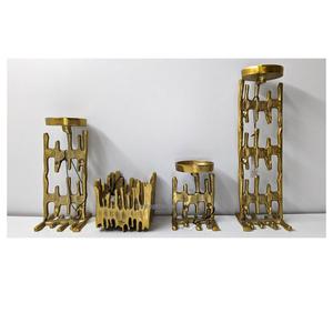 Portavelas de Aluminio de Diseño Moderno para Decoración de Bodas, Portavelas Modernos de Último Diseño para Sala de Estar - Product Image 1