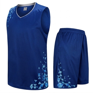 Ensemble de maillot de basket-ball pour homme, imprimé géométrique noir, débardeur sans manches, short, tissu respirant, vêtements de sport pour adulte, coupe régulière - Product Image 4