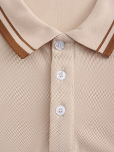 Men's Casual for Shirt Summer <b>Short</b> <b>Sleeve</b> <b>Button</b>-<b>Up</b> Business Casual 100% Cotton Ribbed Lapel Cuffs Quick Dry Breathable - Product Image 4
