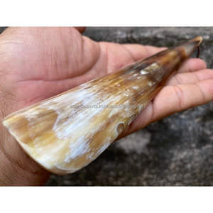 Chausse-pied en corne de taureau sculpté à la main, manche long et robuste, écologique, durable, artisanat naturel, accessoire quotidien pour chaussures, finition lisse - Product Image 3