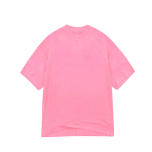 T-shirt unisexe marron oversize à manches courtes, épaules tombantes, 100 % coton, délavé à l'acide, col rond, couleur unie, respirant, séchage rapide - Product Image 2