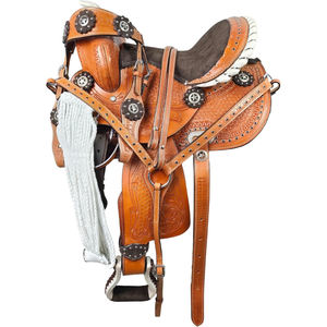 À VENDRE Selle Western authentique en cuir de harnais avec arçon en fibre, référence 34648, tailles 14, 15, 16, 17, 18, 65 $, carte de crédit acceptée - Product Image 5