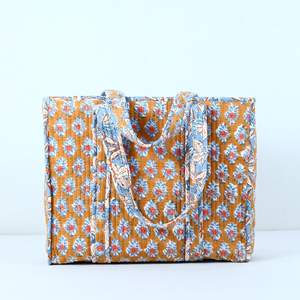 Bolsa de Compras Reutilizable de Gran Capacidad, Ecológica, Acolchada, de Algodón, con Cierre YKK, para el Hombro, para Viajes, Playa, Estilo Boho - Product Image 2