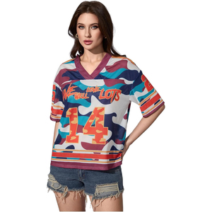 Camiseta de Fútbol de Malla para Mujer de Portugal, Cuello en V, Manga Corta, Transpirable, con Número 7 y Nombre del Equipo Estampado - Product Image 4