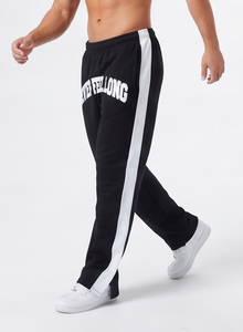 Pantalones Deportivos de Felpa para Hombre, con Botones Laterales, Bordado Chenille, Tejido Grueso, Cintura Elástica, 450 GSM - Product Image 2