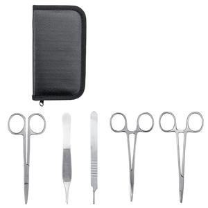 Kit d'instruments chirurgicaux d'enseignement médical en acier inoxydable de qualité supérieure, 5 pièces, outils de suture, formation - Product Image 1