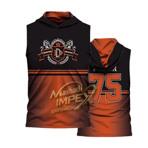 ชุดเสื้อฟุตบอลอเมริกัน 7V7 ผ้าสแปนเด็กซ์/คอตตอน แห้งเร็ว ระบายอากาศได้ดี สี โลโก้ ชื่อทีม สามารถปรับแต่งได้ตามต้องการ ย้อมสีทั้งตัว - Product Image 6