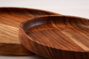 Plateau de service en bois fait main, design minimaliste, finition naturelle, non traité, écologique, pour servir des aliments, plateau à desserts - Product Image 6