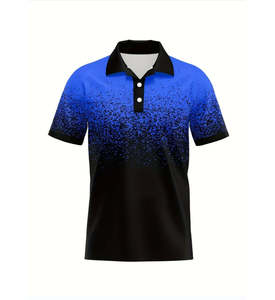 Wholesale Plain Premium Sublimation Short Sleeve <b>Purple</b> Custom Jacquard Own Logo Knitted Polyester <b>Polo</b> <b>Shirt</b> for Men - Product Image 1